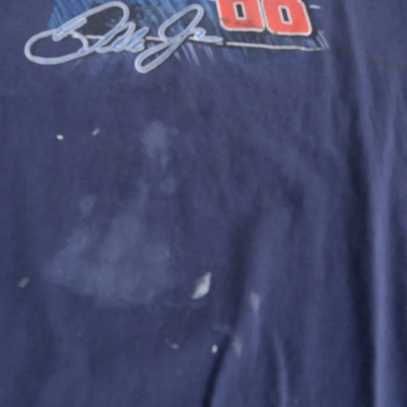 Vintage Chase '07 Navy Dale Jr. National Guard Nascar Short Sleeve Shirt Size 2X - Picture 6 of 13